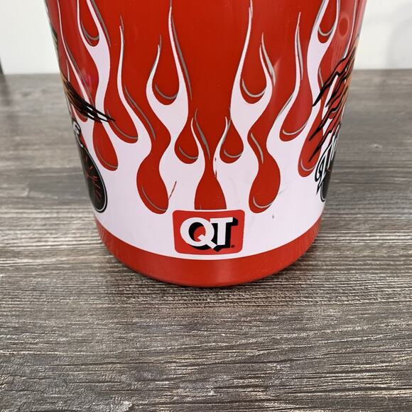 QUIK TRIP Super Insulated QT THERMO-SERV 52 OZ TRAVEL MUG Think Quik Flames Red - Picture 4 of 9